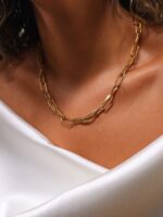 گردنبند زنانه هرینگبن تیفاتی کد N3106 - Image 3