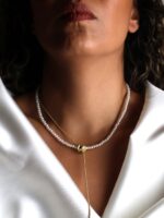 گردنبند زنانه مرواریدی کد N3104