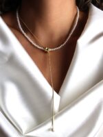 گردنبند زنانه مرواریدی کد N3104 - Image 6