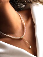 گردنبند زنانه مرواریدی کد N3104 - Image 7