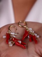 گوشواره زنانه طرح فلفل کد E1115 - Image 2