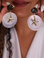 گوشواره زنانه مدل پولک ستاره کد E1114 - Image 3