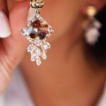 گوشواره زنانه جواهری کد E1113