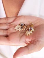 گوشواره زنانه جواهری کد E1113 - Image 4