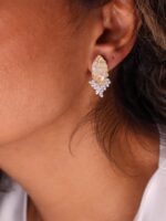 گوشواره زنانه جواهری کد E1112 - Image 2