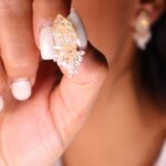 گوشواره زنانه جواهری کد E1112