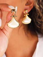 گوشواره زنانه طرح قطره کد E1111 - Image 5