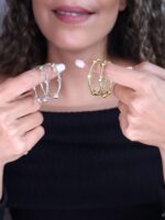 گوشواره زنانه کدE1107 - Image 6