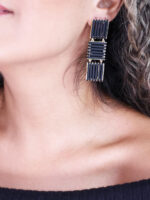 گوشواره زنانه چرم کد E1106 - Image 2