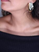 گوشواره زنانه طرح صدف کد E1104 - Image 2