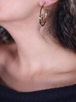 گوشواره زنانه حلقه کد E۱۱۰۰