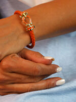 دستبند زنانه رنگی امگا کد B2119 - Image 5