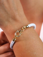 دستبند زنانه Ferragamo نگین دار کد B2112 - Image 2