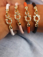 دستبند زنانه Ferragamo نگین دار کد B2112 - Image 6