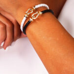 دستبند زنانه فرد | FRED نگین ریز کد B2109