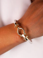 دستبند امگا مستر نگین دار کد B2107 - Image 3