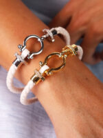 دستبند امگا مستر نگین دار کد B2107 - Image 4