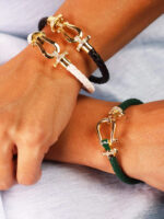 دستبند امگا مستر نگین دار کد B2107 - Image 7