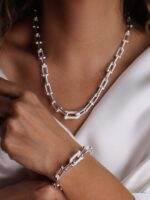 ست گردنبند گوشواره دستبند تیفانی کد S5103 - Image 8