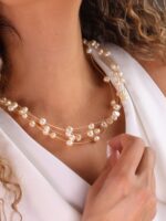 گردنبند زنانه سیمی طرح۳ کد N3102