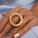 انگشتر زنانه دایره ورشو (عثمانی) کد R4103