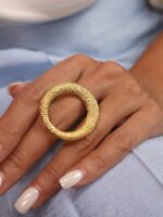 انگشتر زنانه دایره ورشو (عثمانی) کد R4103