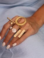 انگشتر زنانه نقطه خط ورشو(عثمانی) کد R4106 - Image 5