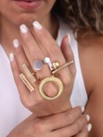 انگشتر زنانه دایره ورشو (عثمانی) کد R4103 - Image 4