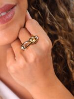 انگشتر زنانه دوگره کد N4102