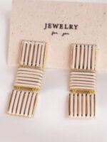 گوشواره زنانه چرم کد E1106 - Image 4