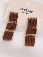 گوشواره زنانه چرم کد E1106 - Image 6