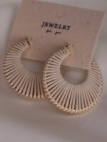 گوشواره چرمی دایره کد E1105 - Image 6