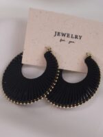 گوشواره چرمی دایره کد E1105 - Image 7