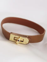 دستبند زنانه چرمی قفل هرمس کد B2122 - Image 11