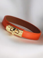 دستبند زنانه چرمی قفل هرمس کد B2122 - Image 2