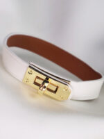 دستبند زنانه چرمی قفل هرمس کد B2122 - Image 10