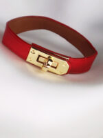 دستبند زنانه چرمی قفل هرمس کد B2122 - Image 9
