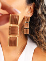 گوشواره زنانه چرم کد E1106 - Image 9