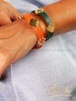 دستبند چرمی زنانه ون کلیف کدB2123 - Image 3