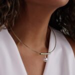 گردنبد زنانه مفتولی کد N3109