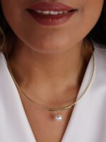 گردنبد زنانه مفتولی کد N3109 - Image 3