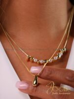 گردنبند زنانه طرح طلا کد N3110 - Image 3