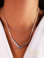 گردنبند زنانه V کد N3112 - Image 3