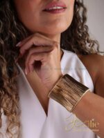 بنگل زنانه زرین کد B2136 - Image 4