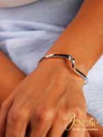 بنگل زنانه طرح موج کد B2127 - Image 7