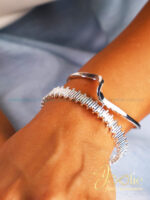 بنگل زنانه طرح موج کد B2127 - Image 9