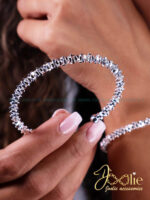 بنگل زنانه خاویاری کد B2134 - Image 2