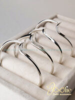 بنگل زنانه طرح موج کد B2127 - Image 3