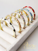 بنگل زنانه میناکاری کدB2128 - Image 8