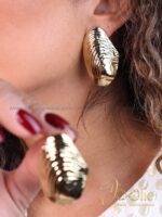 گوشواره زنانه طرح صدف کد E1104 - Image 4